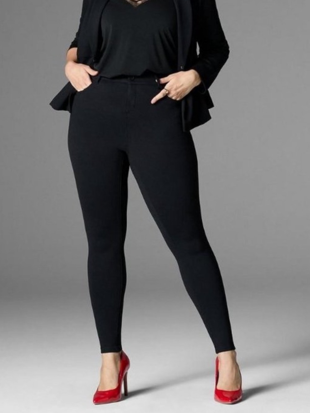 Torrid Black Ponte Skinny Bombshell Pant 12R NWT 11927416